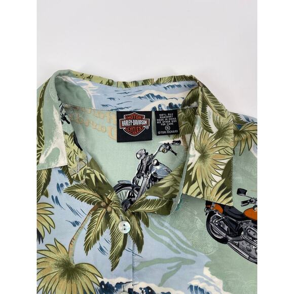 Harley Davidson Button Down (B11#8) - Picture 3 of 7